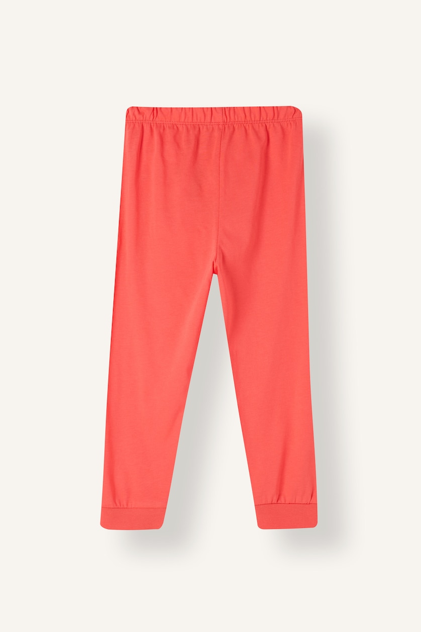 Kız Bebek Açık Pembe Kalp Desenli 4'lü Pijama Takımı Kız Bebek