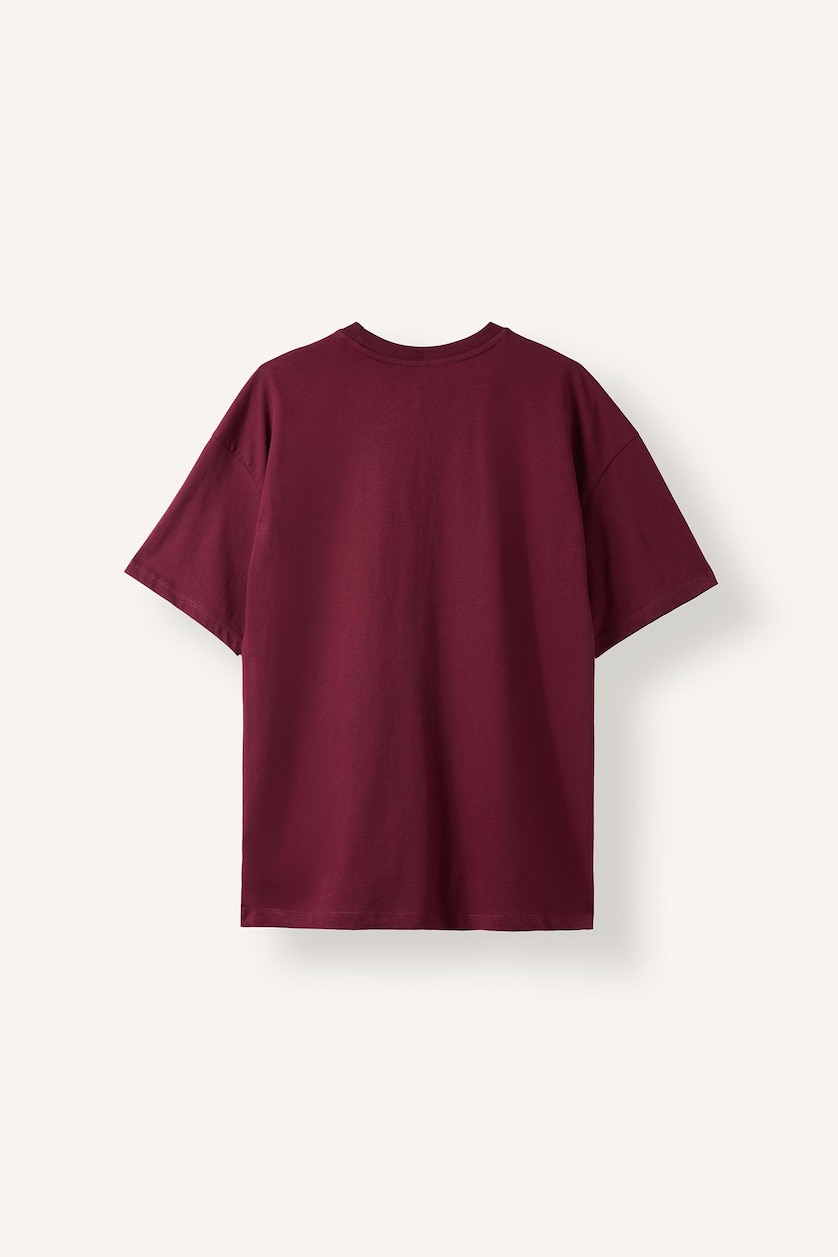 Әйелдерге Бордо Oversize футболка