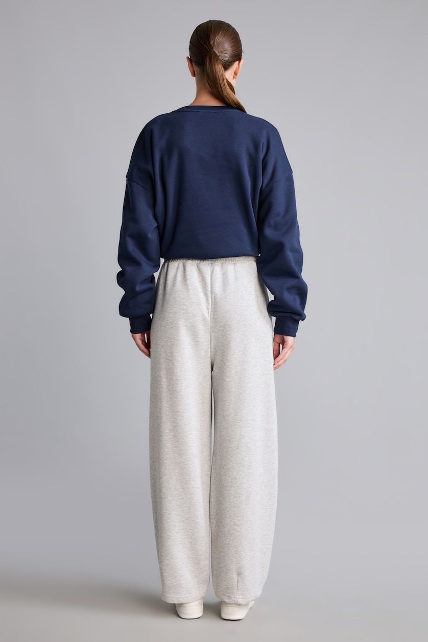 Woman Grey Melange Trousers