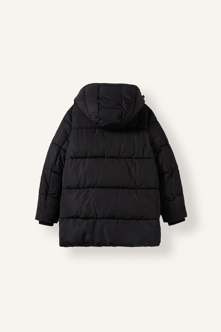 Әйелдерге қара Regular Fit парка