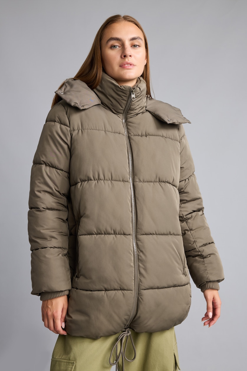 Әйелдерге хаки Regular Fit парка