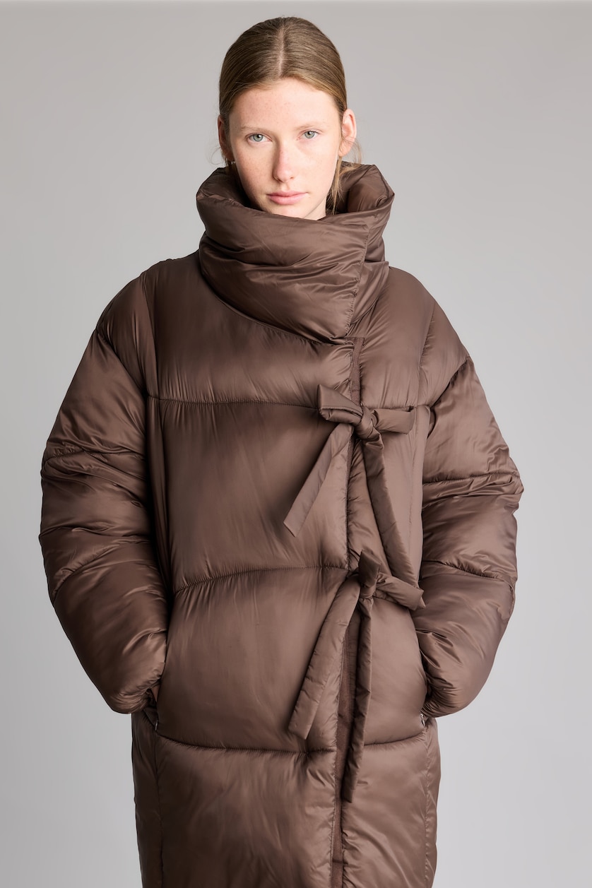 Женщины Коричневый Парка Regular Fit