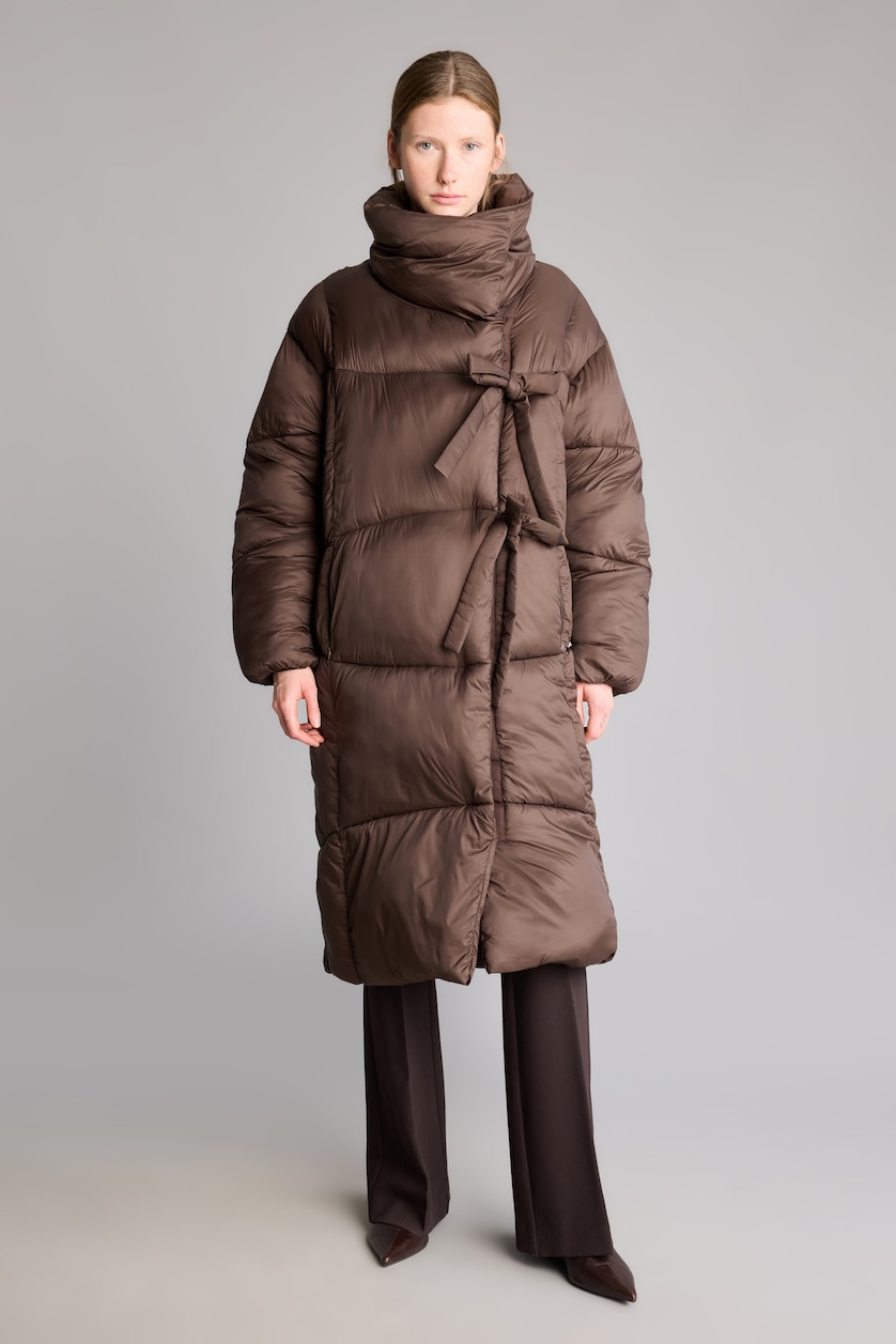Женщины Коричневый Парка Regular Fit