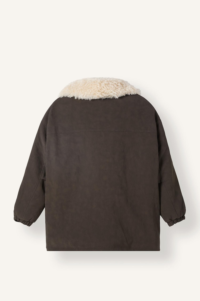 Женщины Коричневый Парка Regular Fit