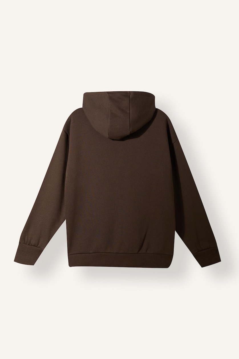 Young Boys - Teen Boys Brown Regular Fit Minecraft Licensed Hooded Sweatshirt