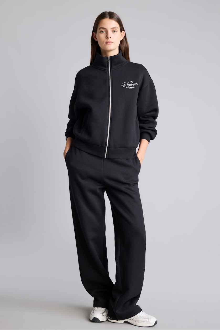 Women Black Regular Fit Thick Sweatshirt Fabric Cardigan