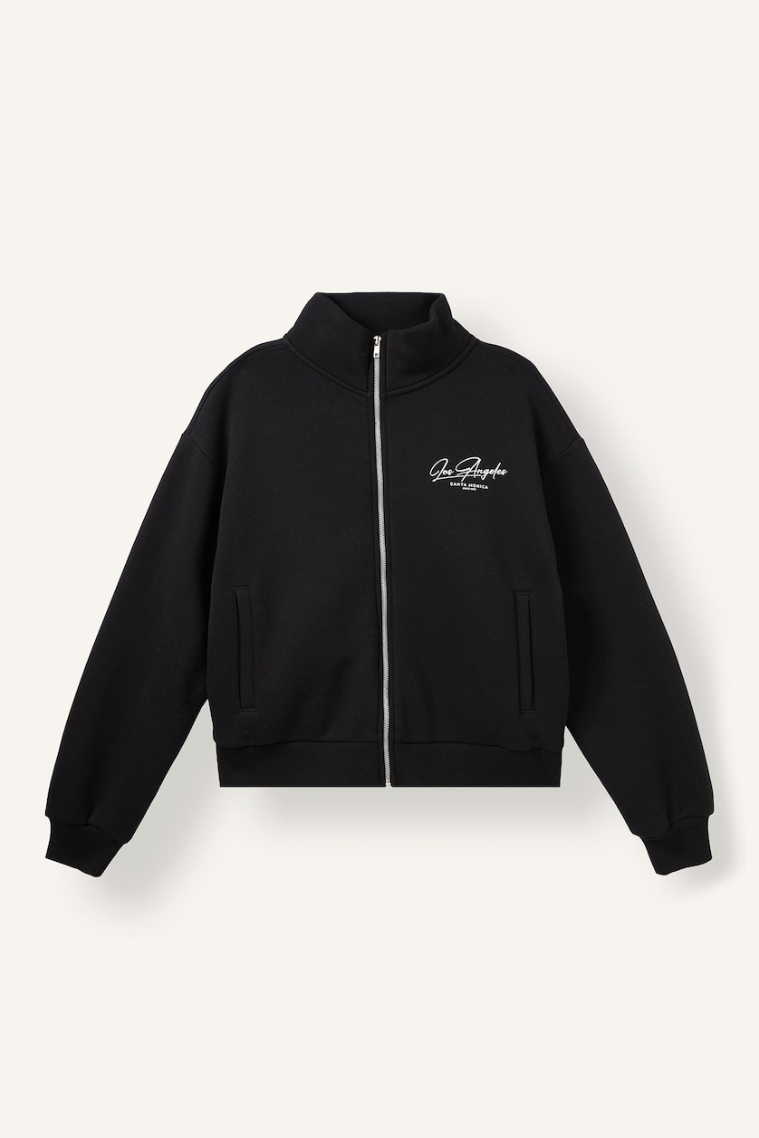 Women Black Regular Fit Thick Sweatshirt Fabric Cardigan