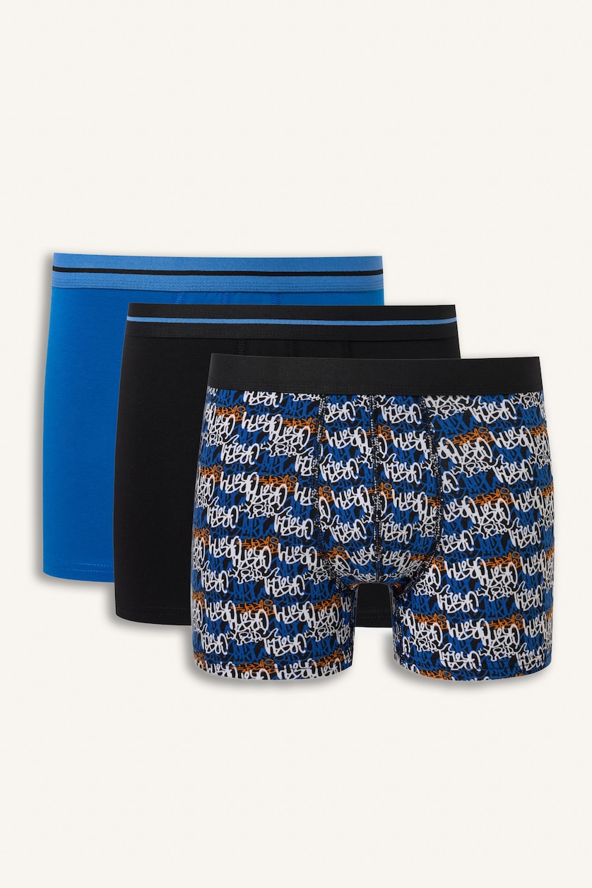 Erkek Royal Regular Fit Desenli Beli Lastikli Boxer