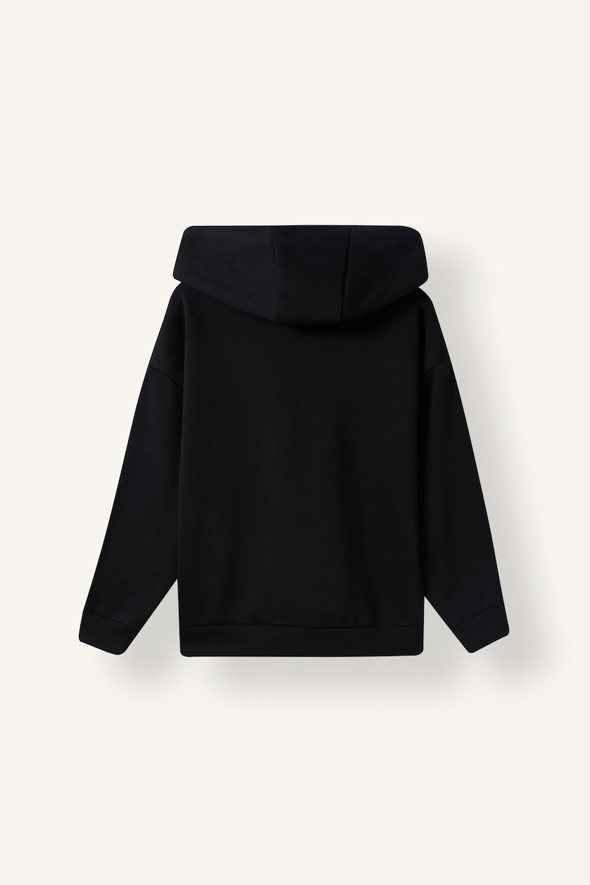 Young Boys - Teen Boys Black Regular Fit Minecraft Licensed Hooded Sweatshirt