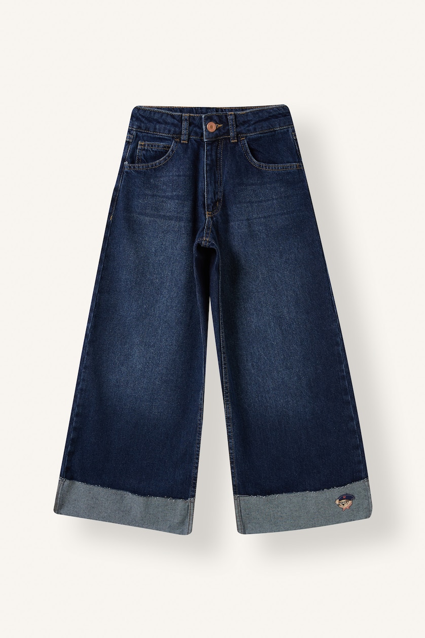 Young Girls - Teen Girls Dark Blue Denim Trousers