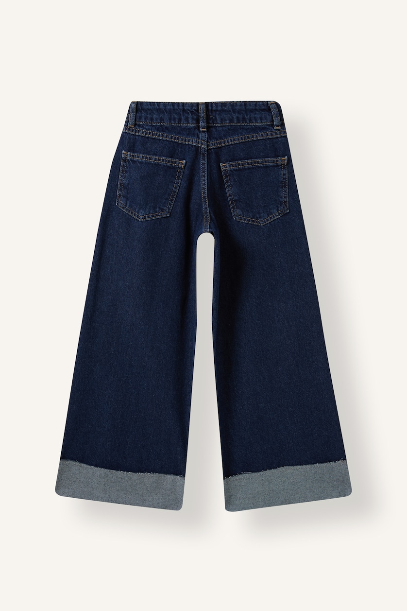 Young Girls - Teen Girls Dark Blue Denim Trousers