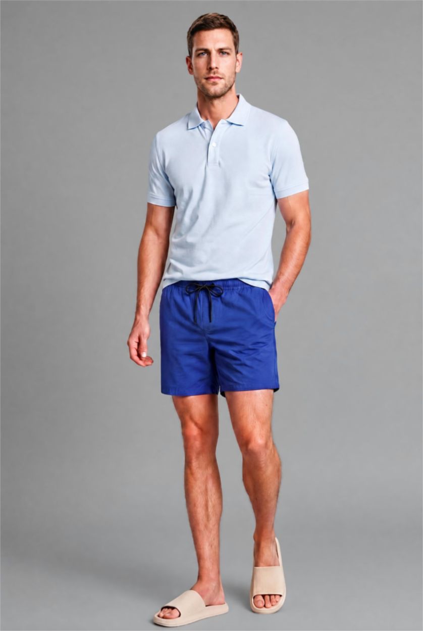 رجال اللون الملكي Swim Shorts