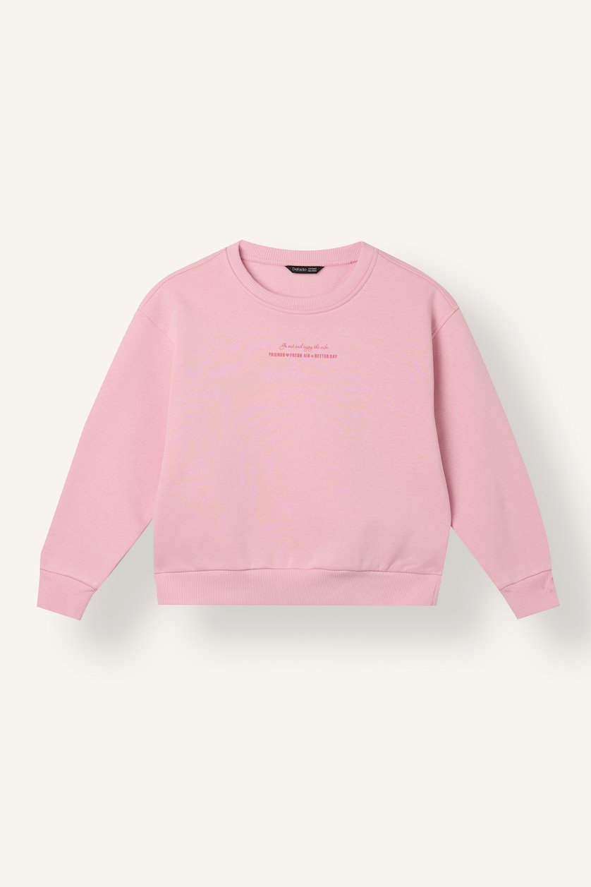 VAJZA & ADOLESHENTE Pink Girl Relax Fit Printed Sweatshirt