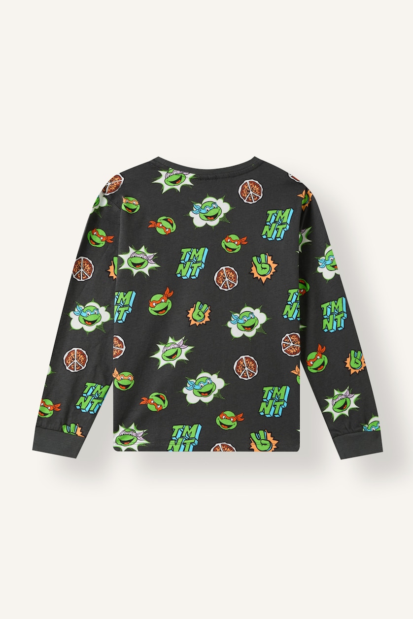 Erkek Çocuk - Genç Erkek Antrasit 2'li Pijama Takımı Ninja Turtles Erkek Çocuk