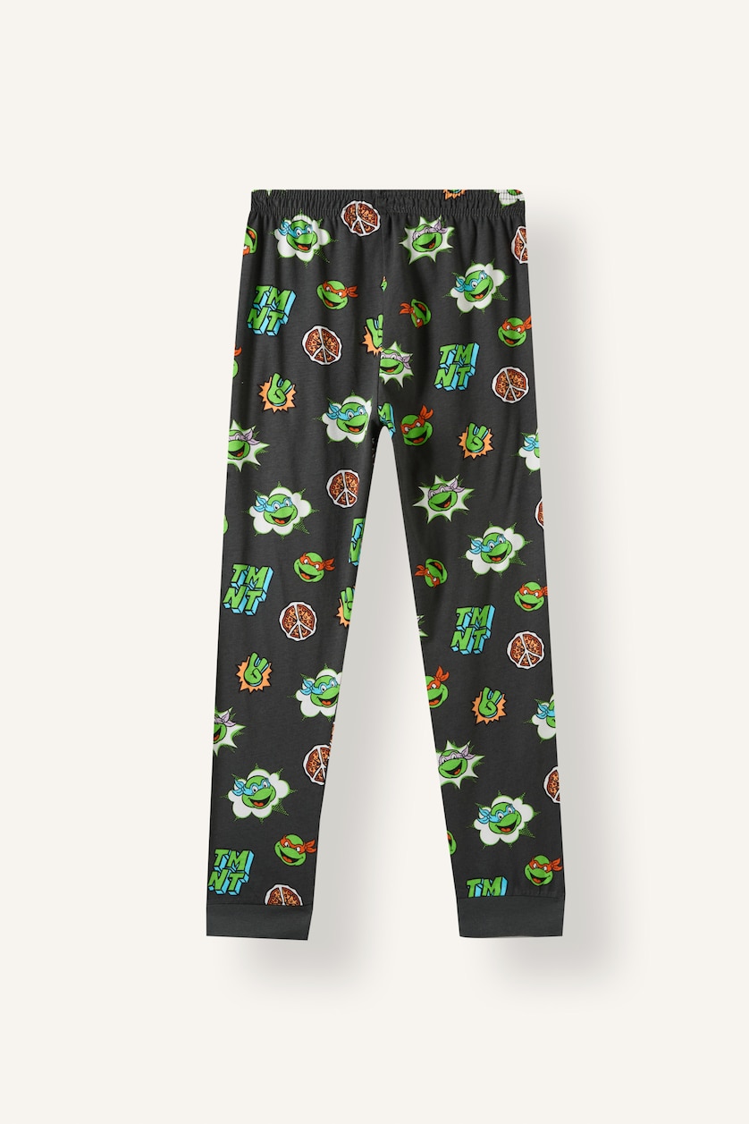 Erkek Çocuk - Genç Erkek Antrasit 2'li Pijama Takımı Ninja Turtles Erkek Çocuk