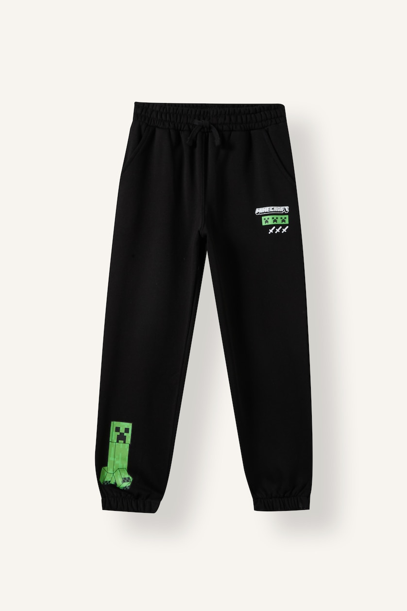 Young Boys - Teen Boys Green 2 piece Regular Fit Hooded Minecraft Licensed Set