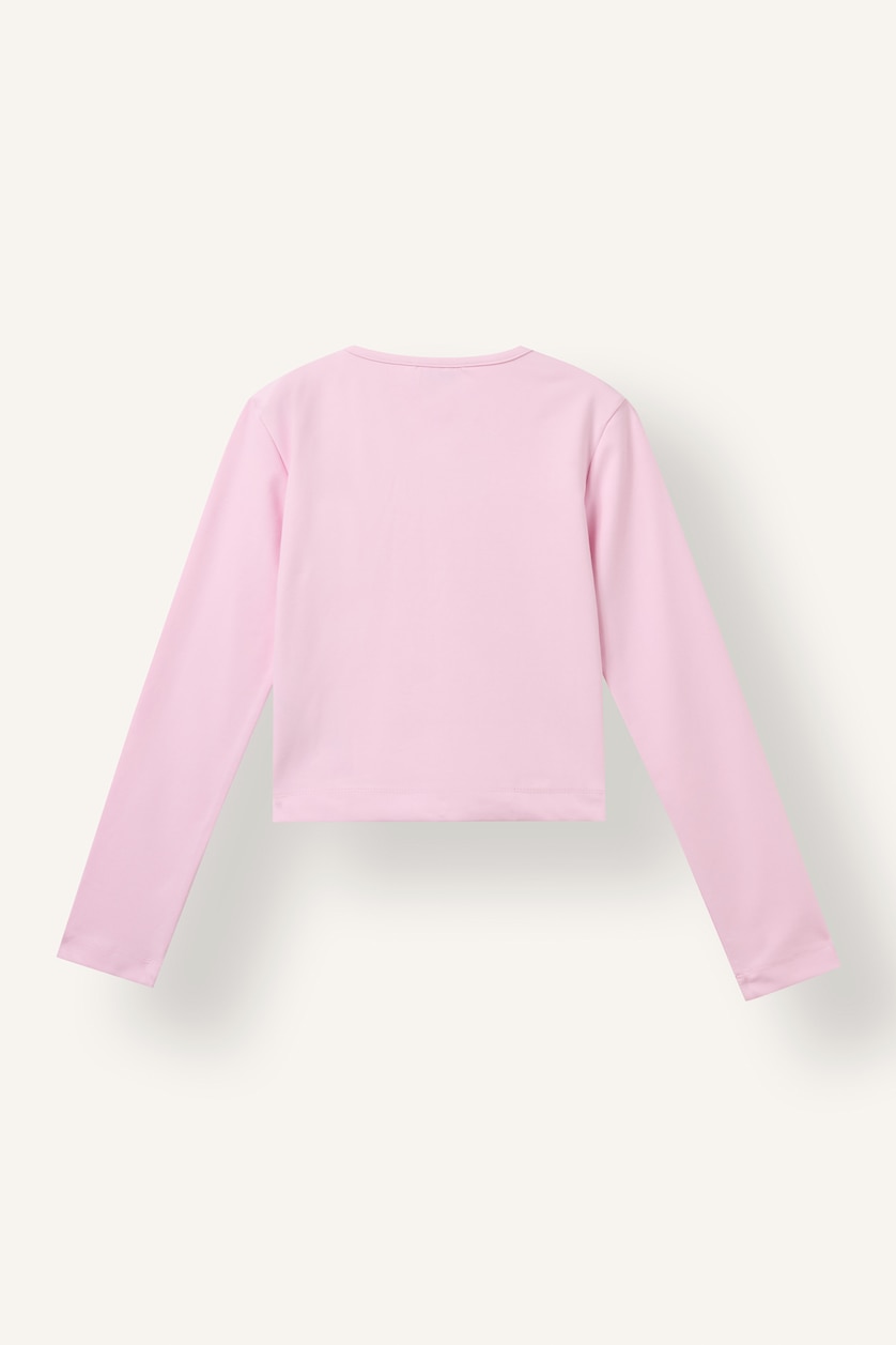 Young Girls - Teen Girls Light Pink Long Sleeve T-Shirt