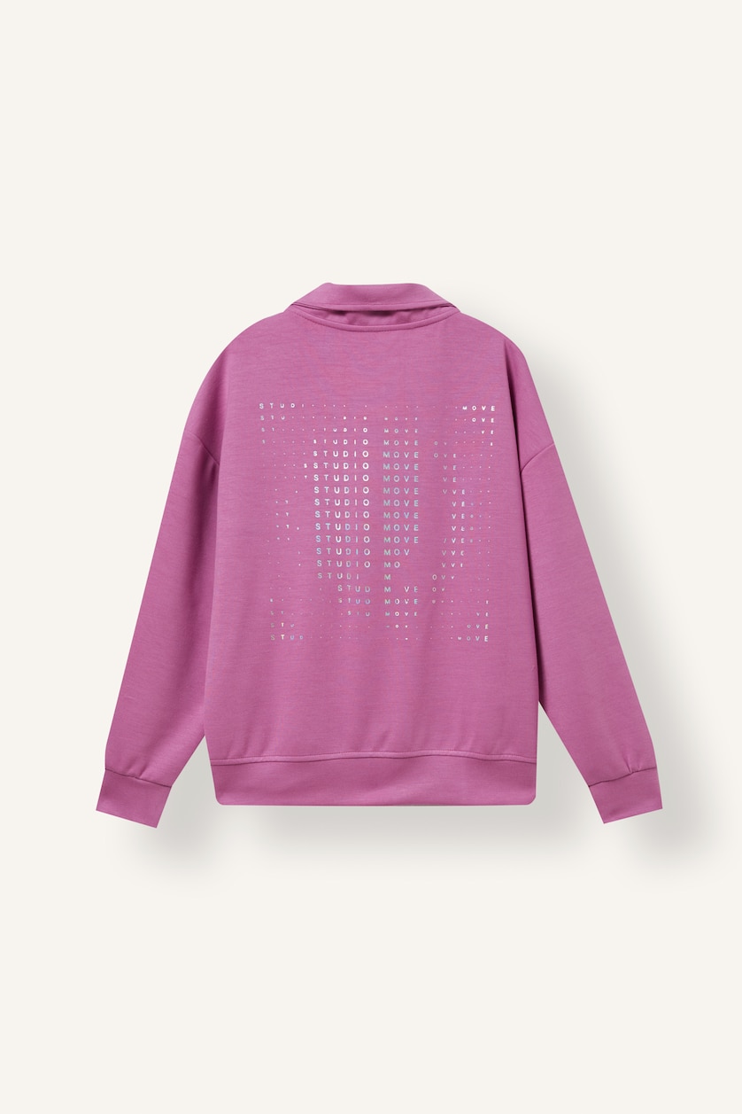 Young Girls - Teen Girls Light Purple Woman Relax Fit Slogan Sweatshirt