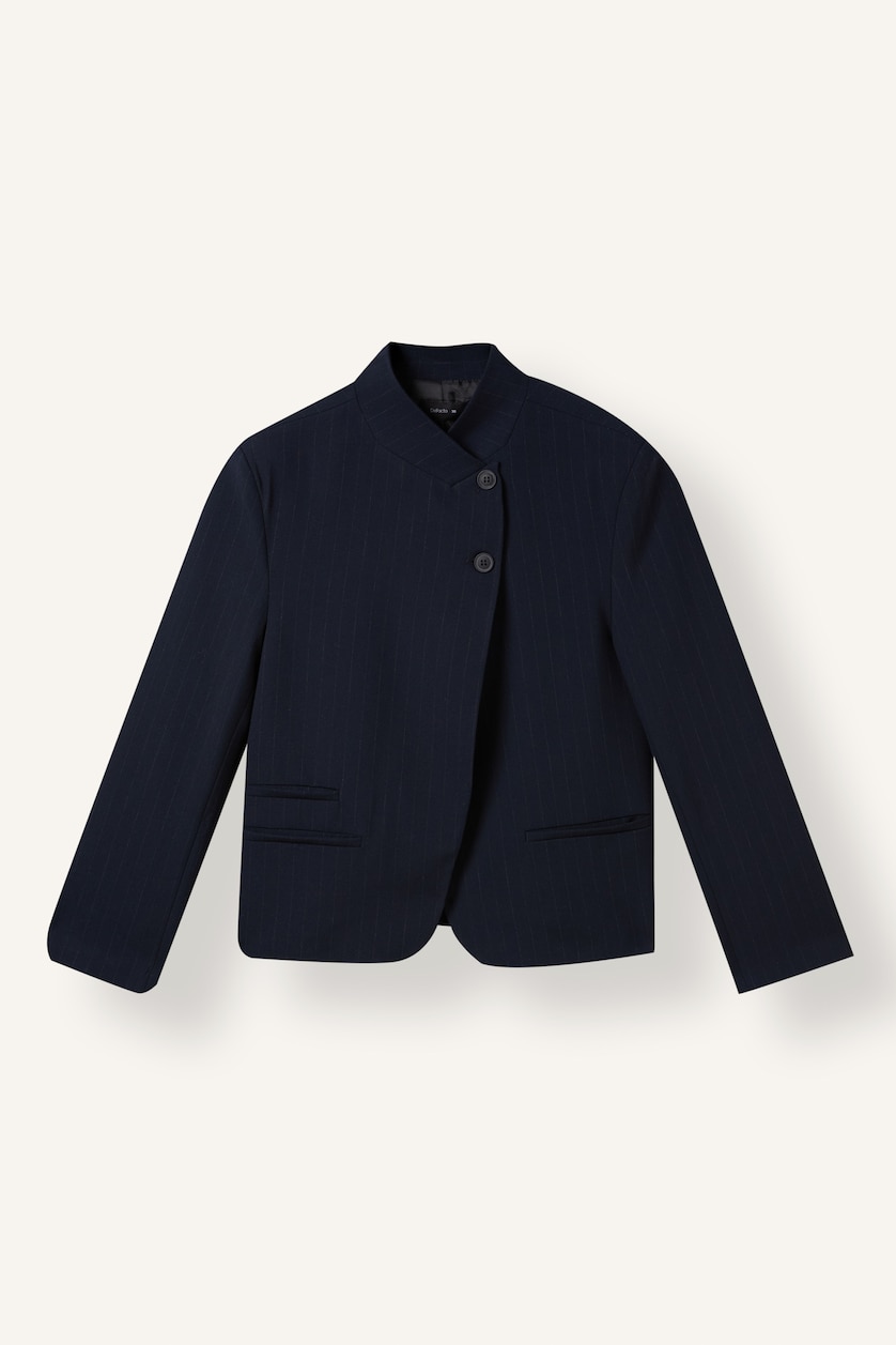 Women NAVY Boxy Fit Blazer