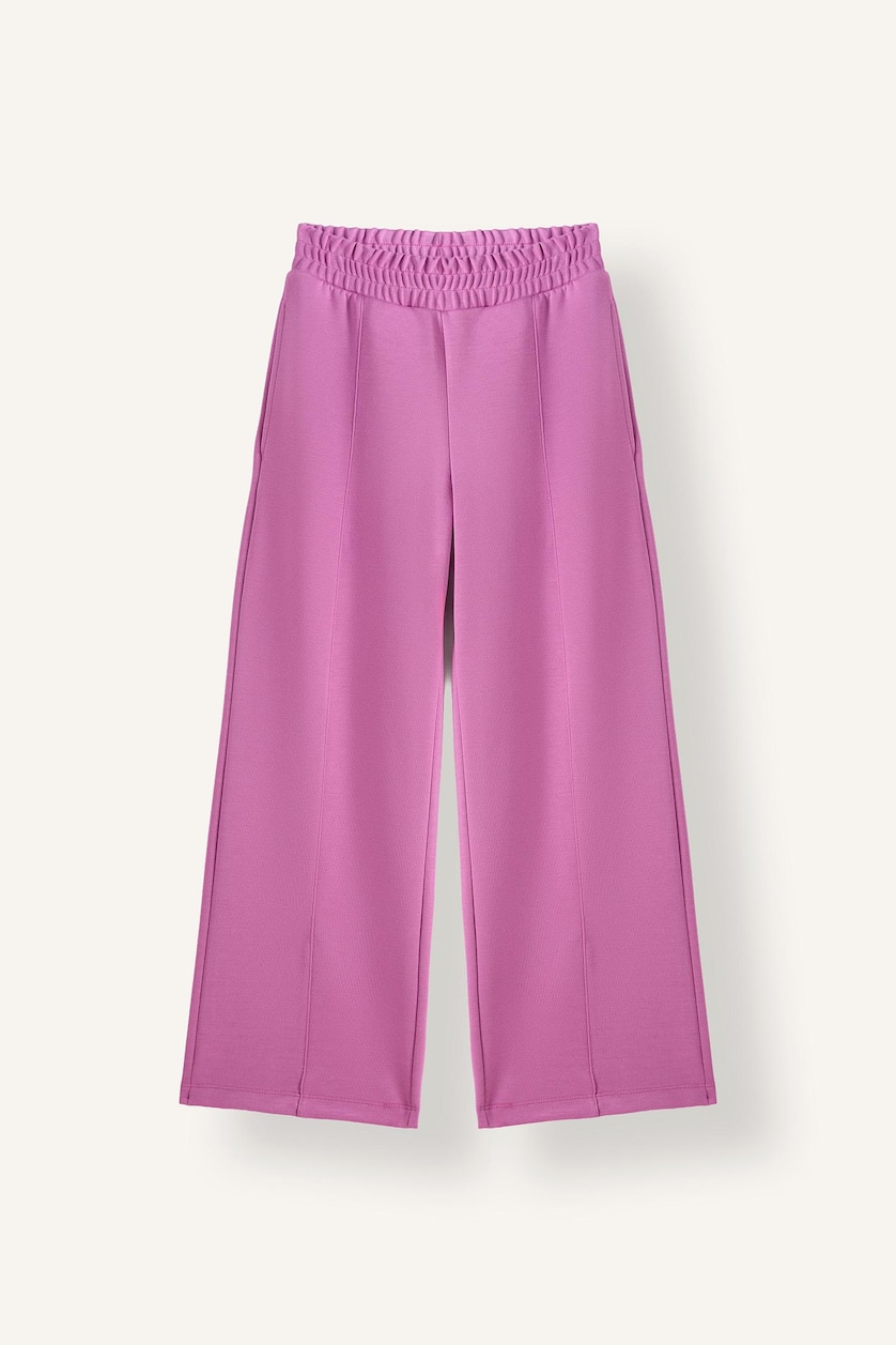 GIRLS & TEENS Light Purple Girl Wide Leg Modal Elastic Waist Joggers