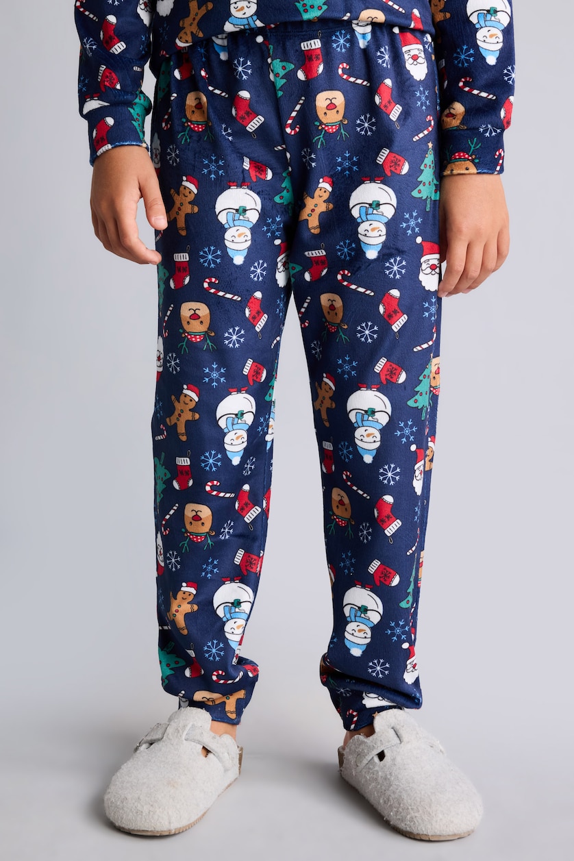 Young Boys - Teen Boys NAVY 2 piece Regular Fit Knitted Pyjamas