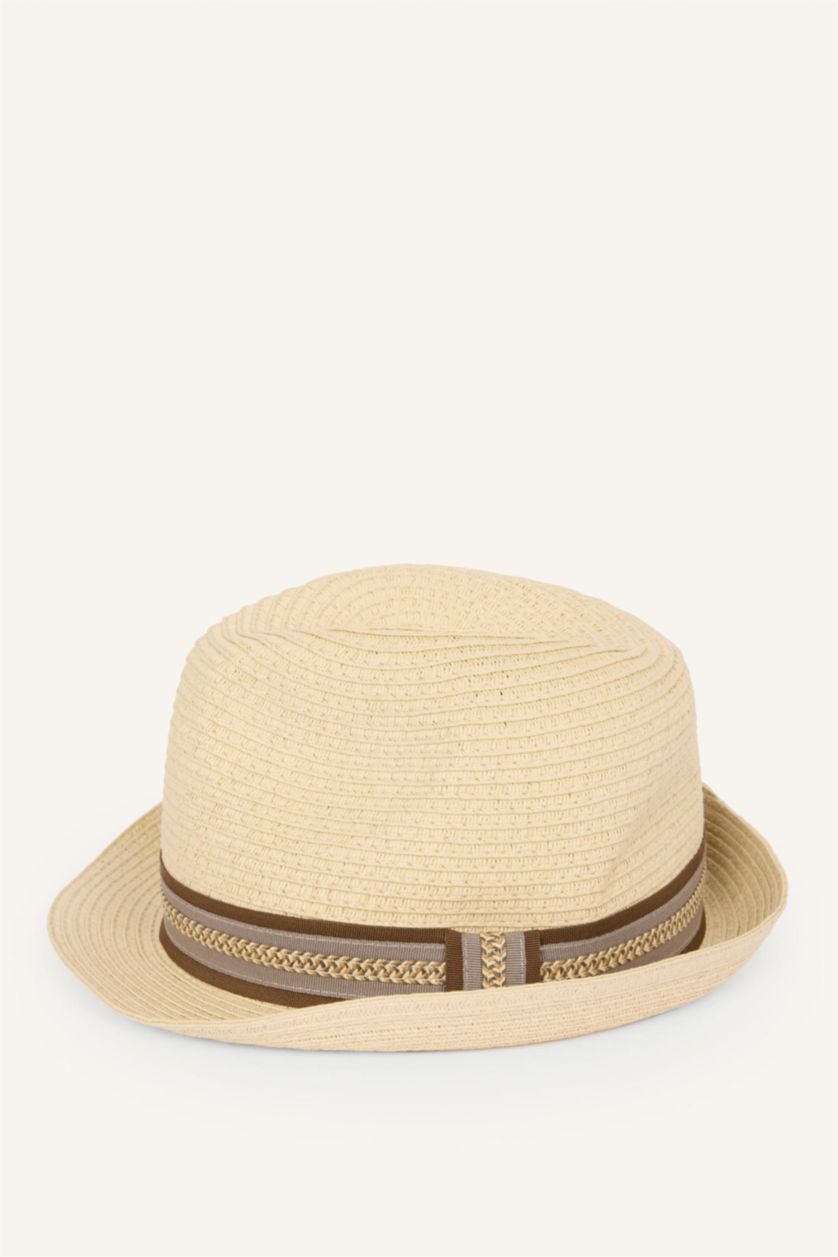 Young Boys - Teen Boys Beige Boy Straw Hat