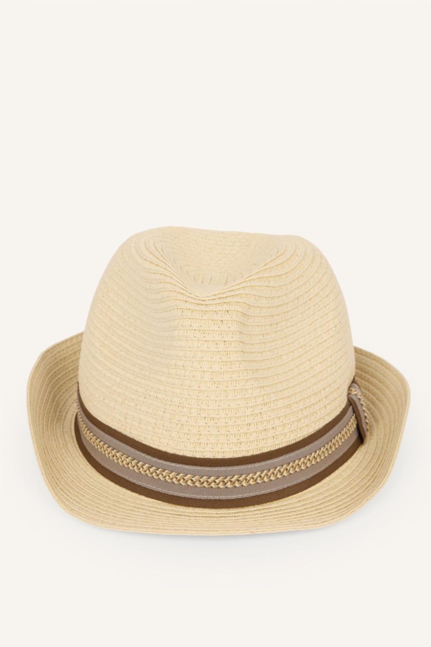 Young Boys - Teen Boys Beige Boy Straw Hat