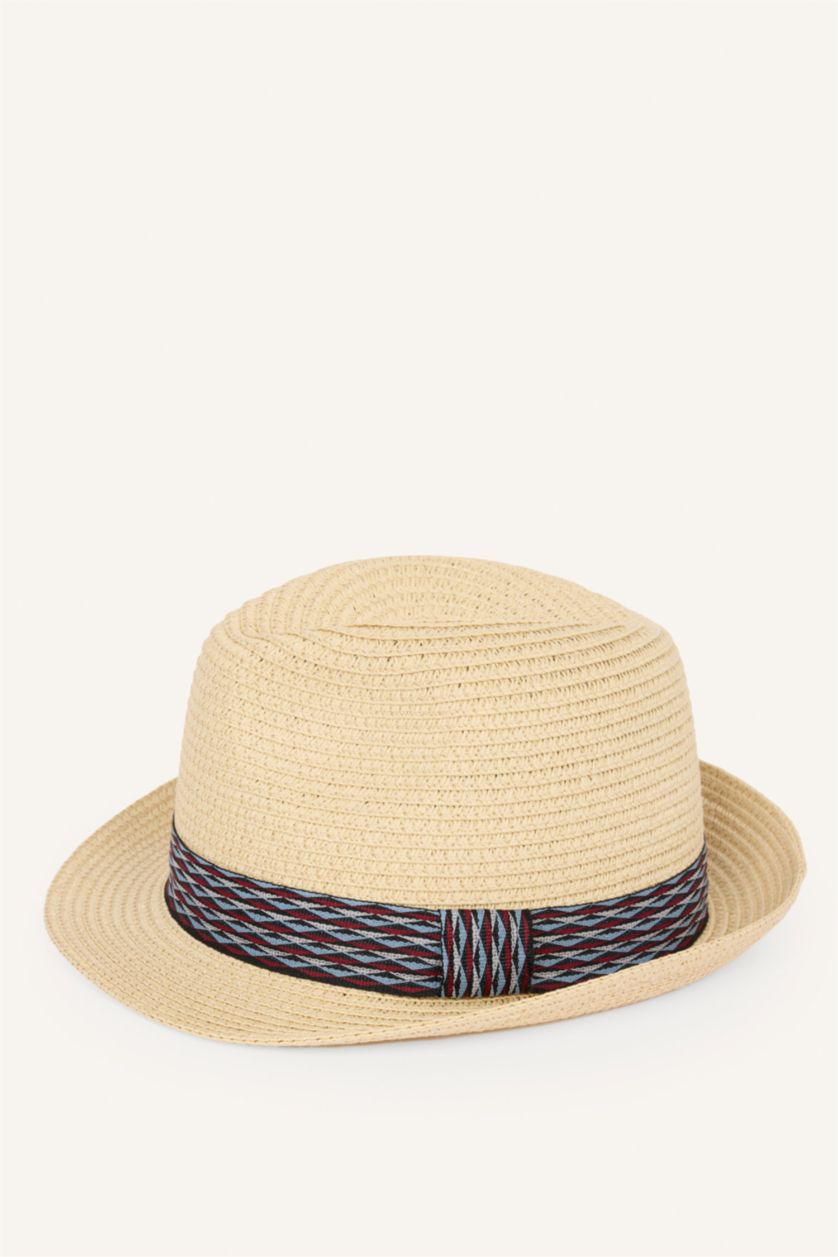 Young Boys - Teen Boys Beige Boy Straw Hat