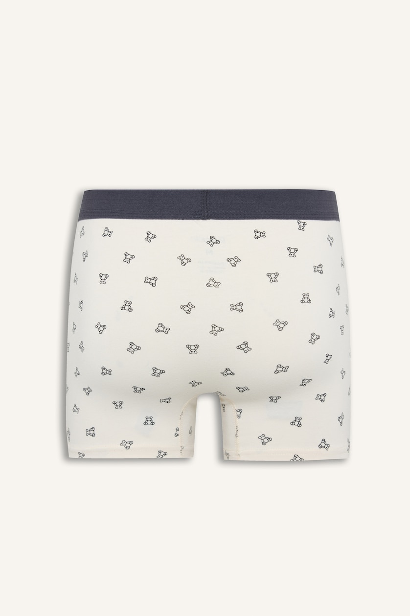Erkek Antrasit Regular Fıt Desenli 3'lü Boxer