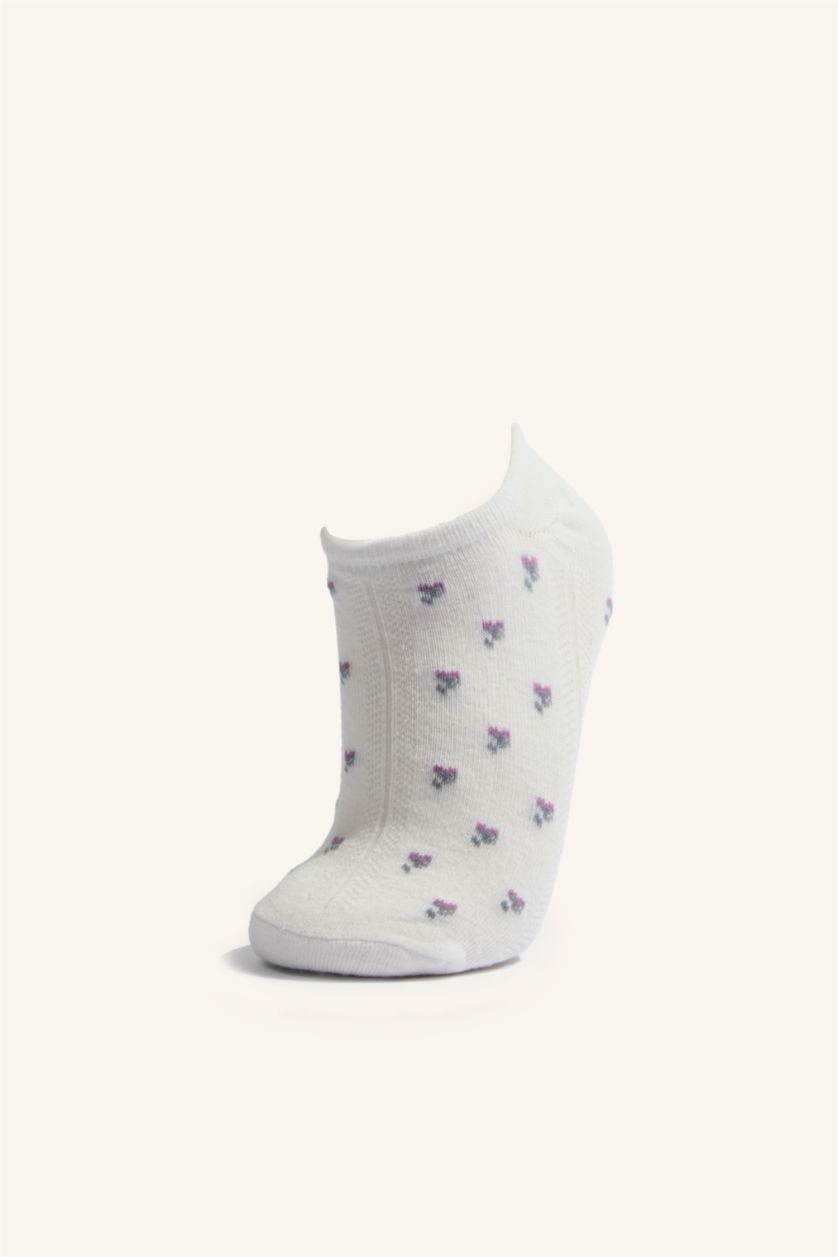 Kadın Karma Pamuklu Çiçekli 5'Li Sneaker