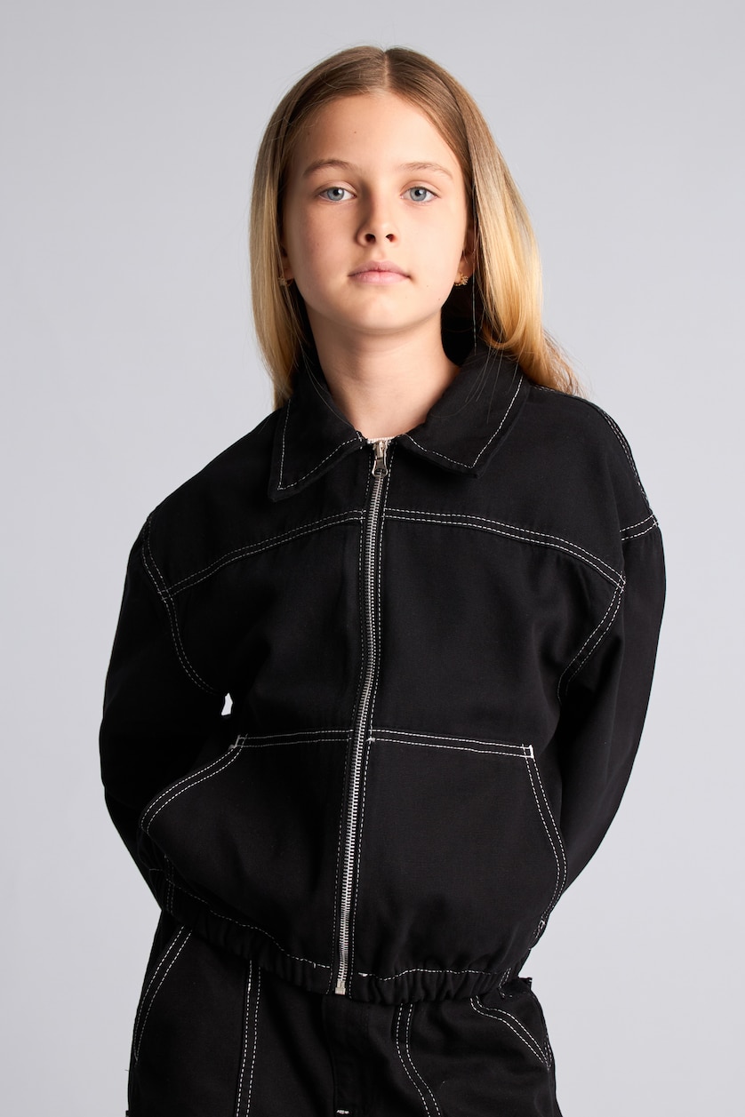 Young Girls - Teen Girls Black Woman Long Sleeve Shirt