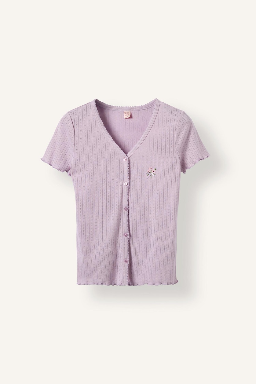Woman Light Lilac Regular Fit 2 Piece Pyjama Set