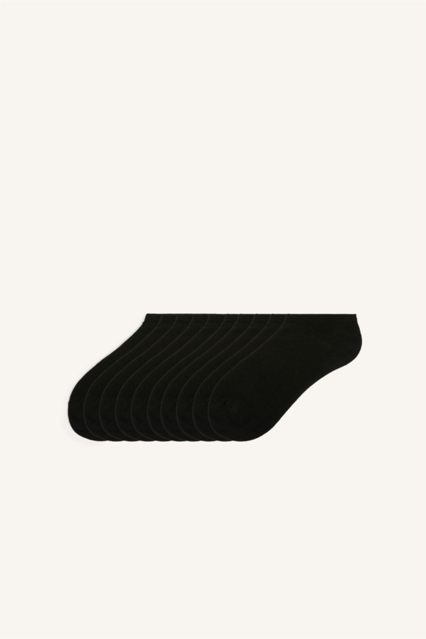 Kadın Siyah Pamuklu 10'Lu Sneaker