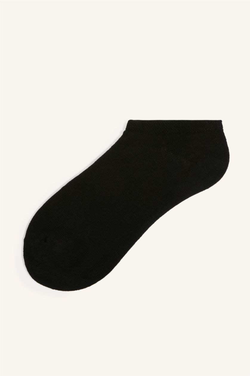 Woman Black Woman Seamless 10 Piece Cotton Sneaker Socks
