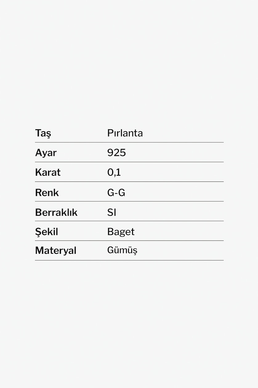 Kadın Gümüş 0,1 Karat Pırlanta Küpe
