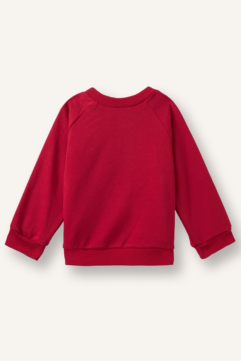 Erkek Bebek Kırmızı Cars Baskılı Sweatshirt Erkek Bebek