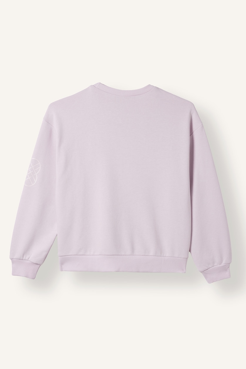 Kız Çocuk - Genç Kız Açık Pembe Demon Hunters Baskılı Sweatshirt Kız Çocuk