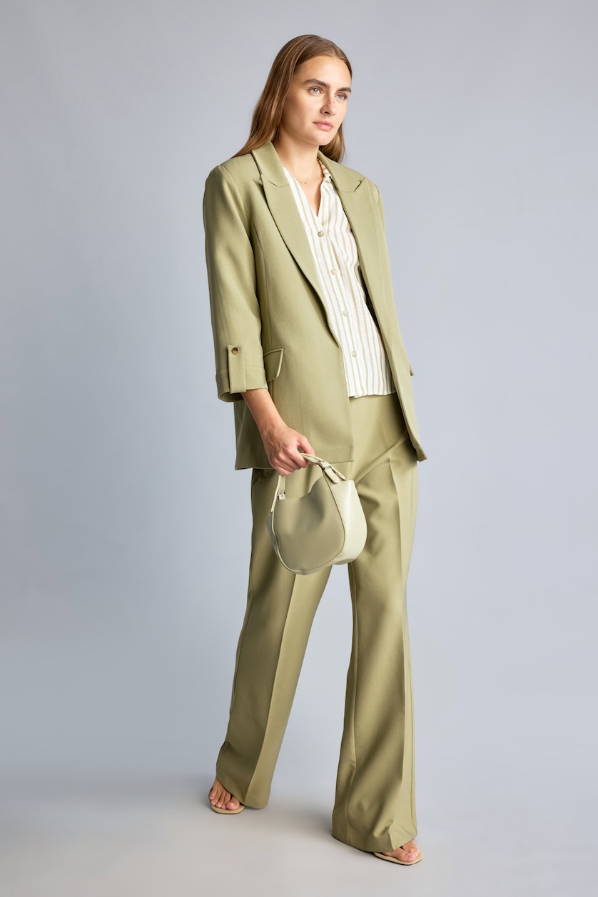 نساء كاكي Flare Trousers