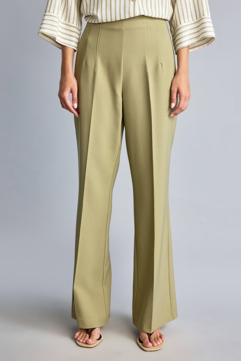 نساء كاكي Flare Trousers