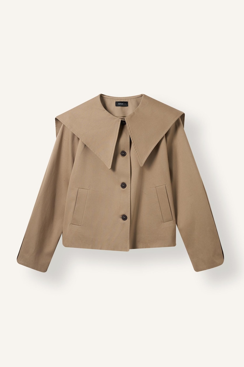 نساء اللون الحجري Jacket