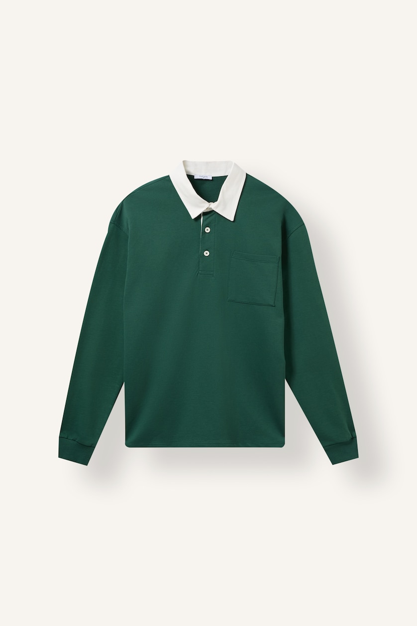 Men Green Relax Fit Thin Sweatshirt Fabric Sweatshirt
