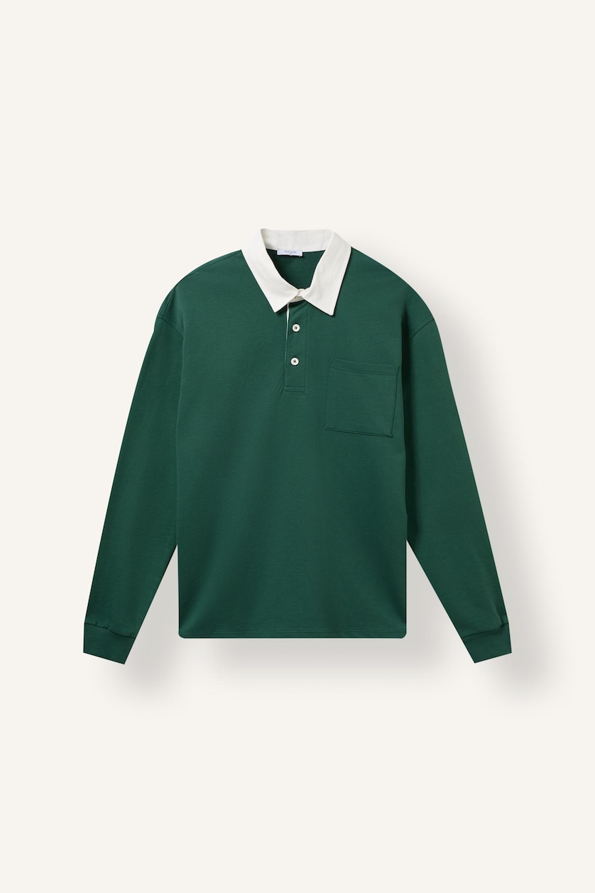 Men Green Relax Fit Thin Sweatshirt Fabric Sweatshirt