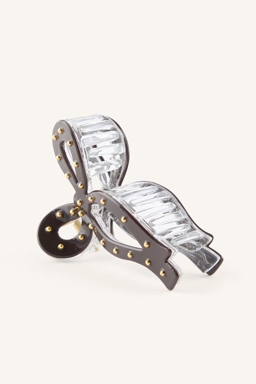 Kadın Kahve Kadın Fiyonk Saç Tokası