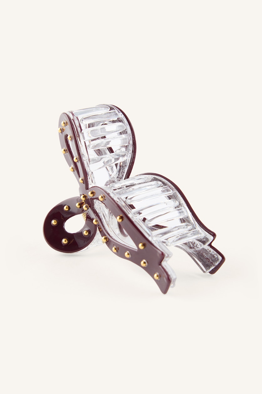 Women Bordeaux Woman Hair Clip