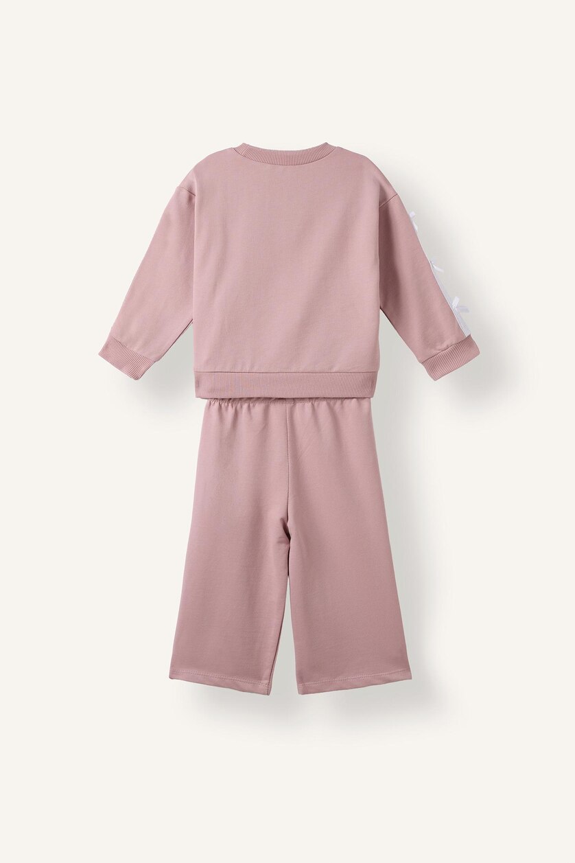 Baby Girls Rose 2 piece Regular Fit Crew Neck Set
