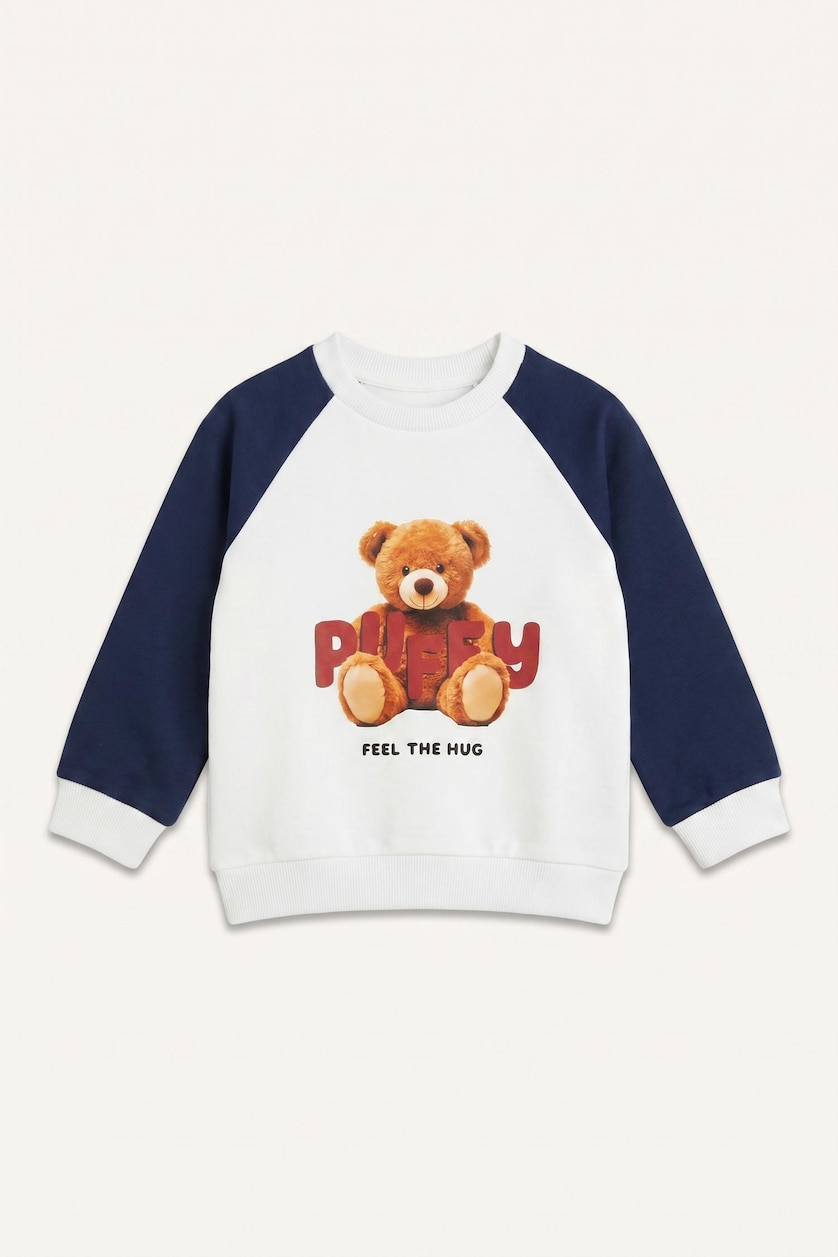 BABY GIRL NAVY Baby Girl 100% Cotton Regular Fit Teddy Bear 2 Piece Set
