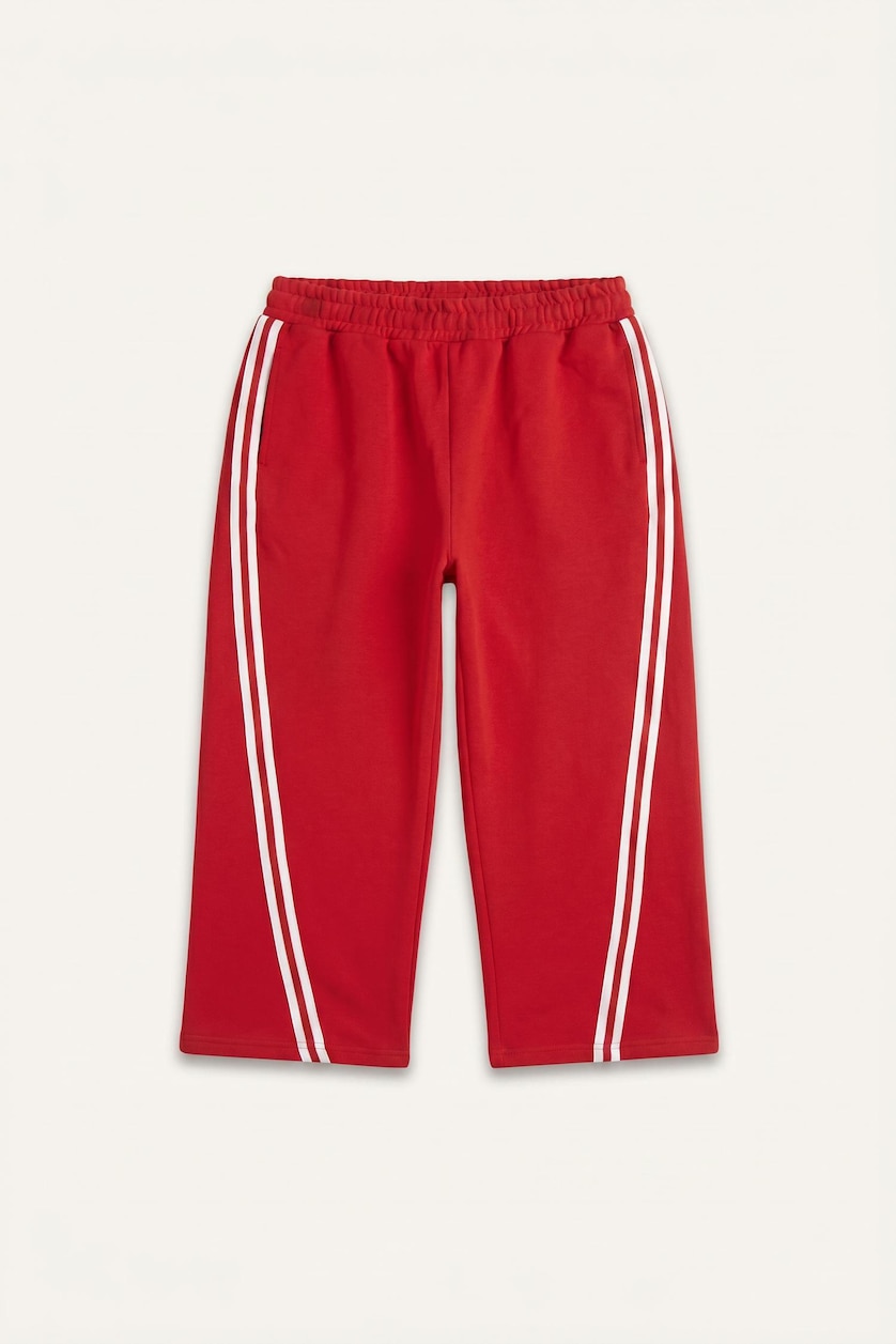 طفلة صغيرة أحمر Baby Girl Regular Fit Sweatshirt and Sweatpants Set