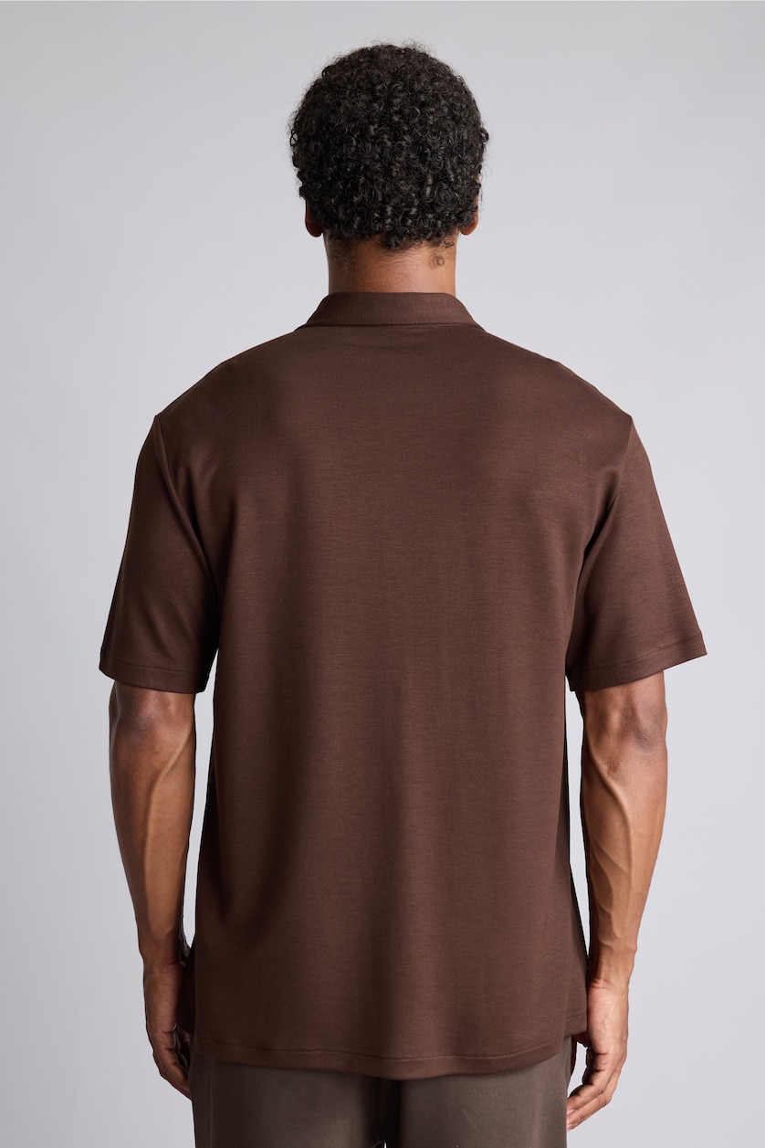 Men Brown Standard Fit Short Sleeve Shirt