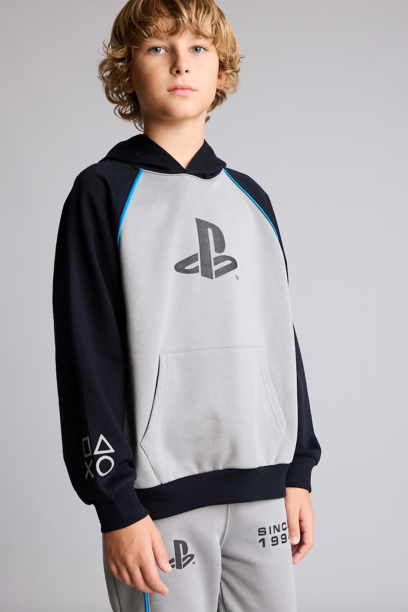 Erkek Çocuk - Genç Erkek Gri Oversize Sweatshirt Erkek Çocuk