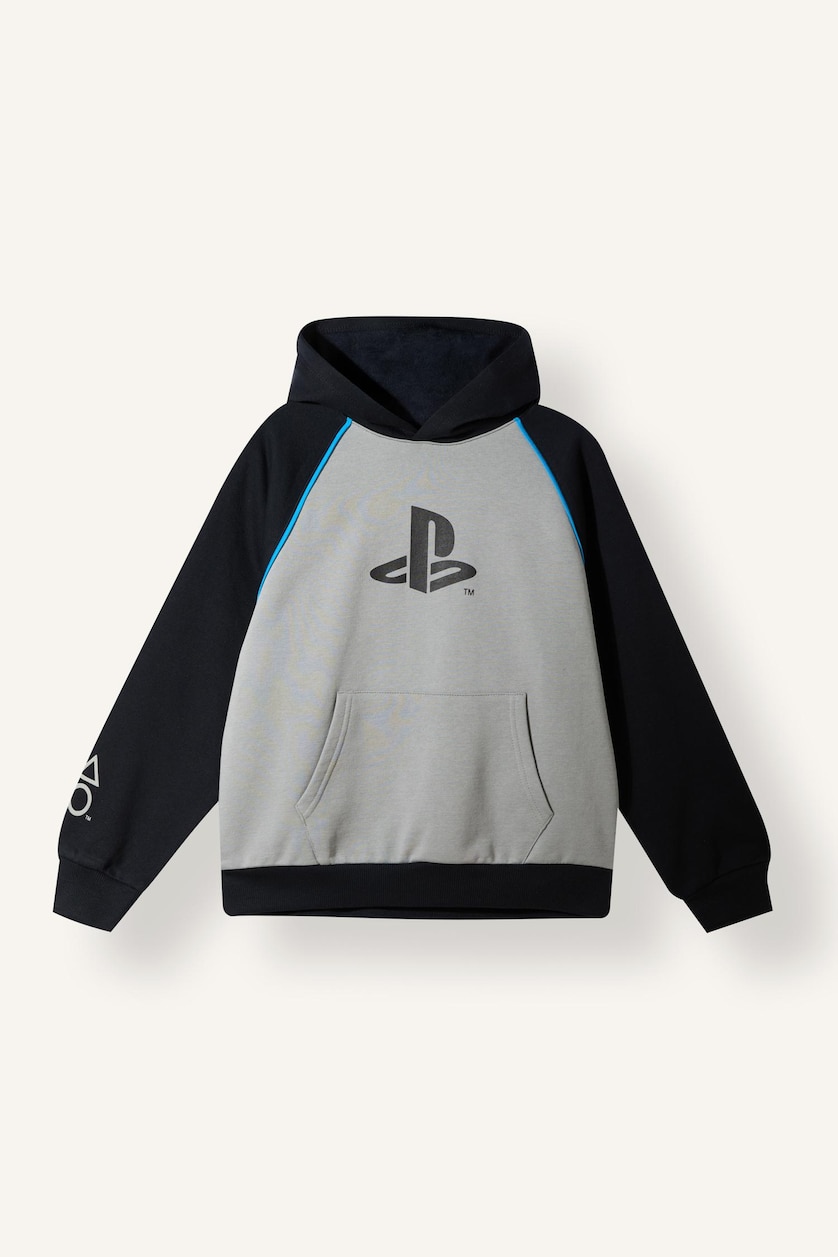 Erkek Çocuk - Genç Erkek Gri Oversize Sweatshirt Erkek Çocuk